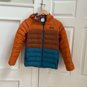 Patagonia Vibrant Orange and Blue Jacket